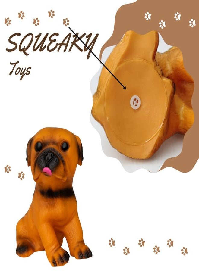 KittuPetSmall Medium Dog Chew Toy Non-Toxic Silicone Squeaky Toy for Pugs Interactive Fun Pet Supplies Size M - Image 4